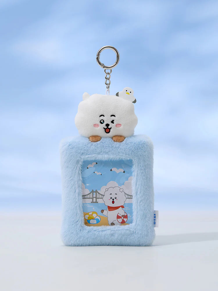 BT21 Plush Photocard Holder Keyring Busan RJ