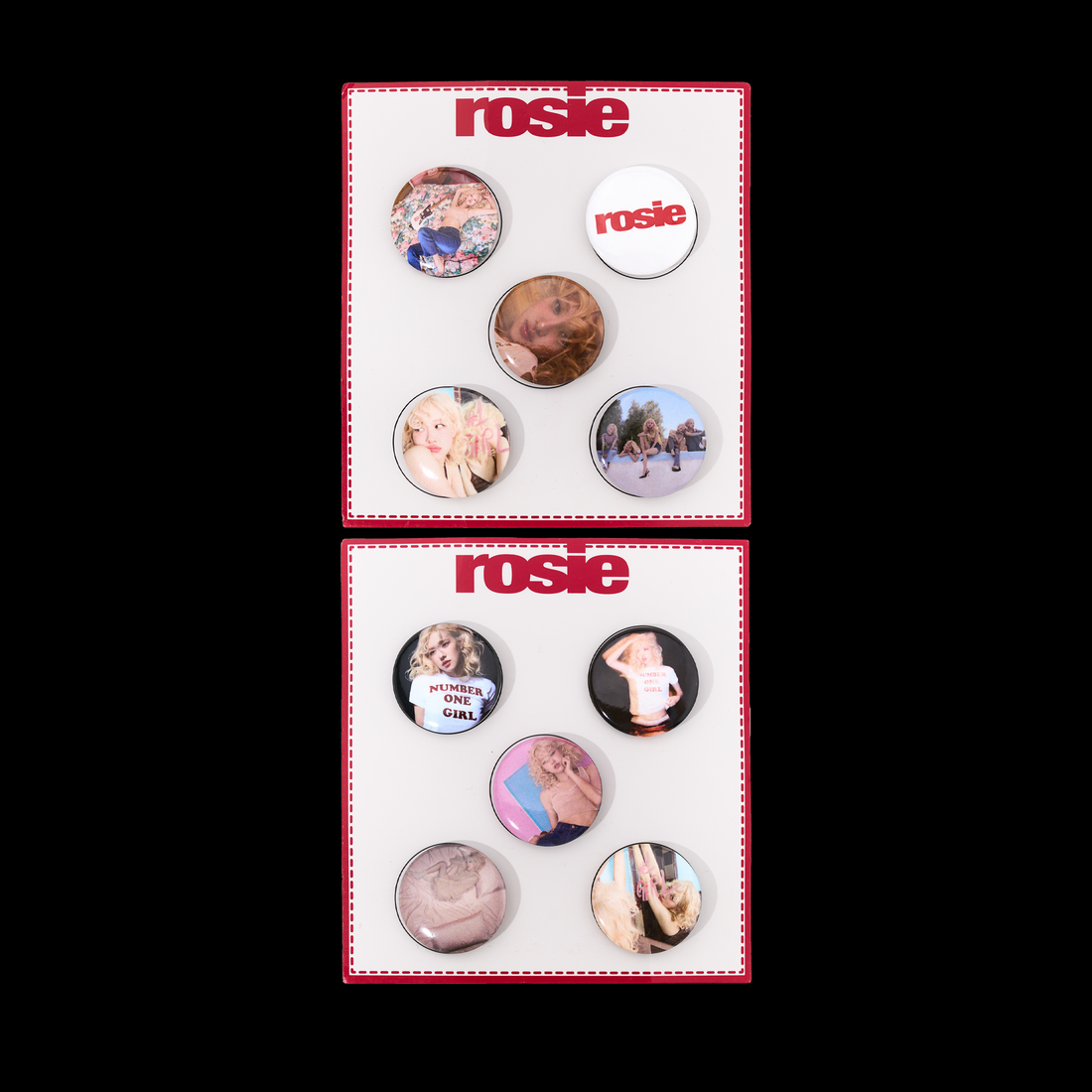 ROSÉ - ROSIE Pin Button Set