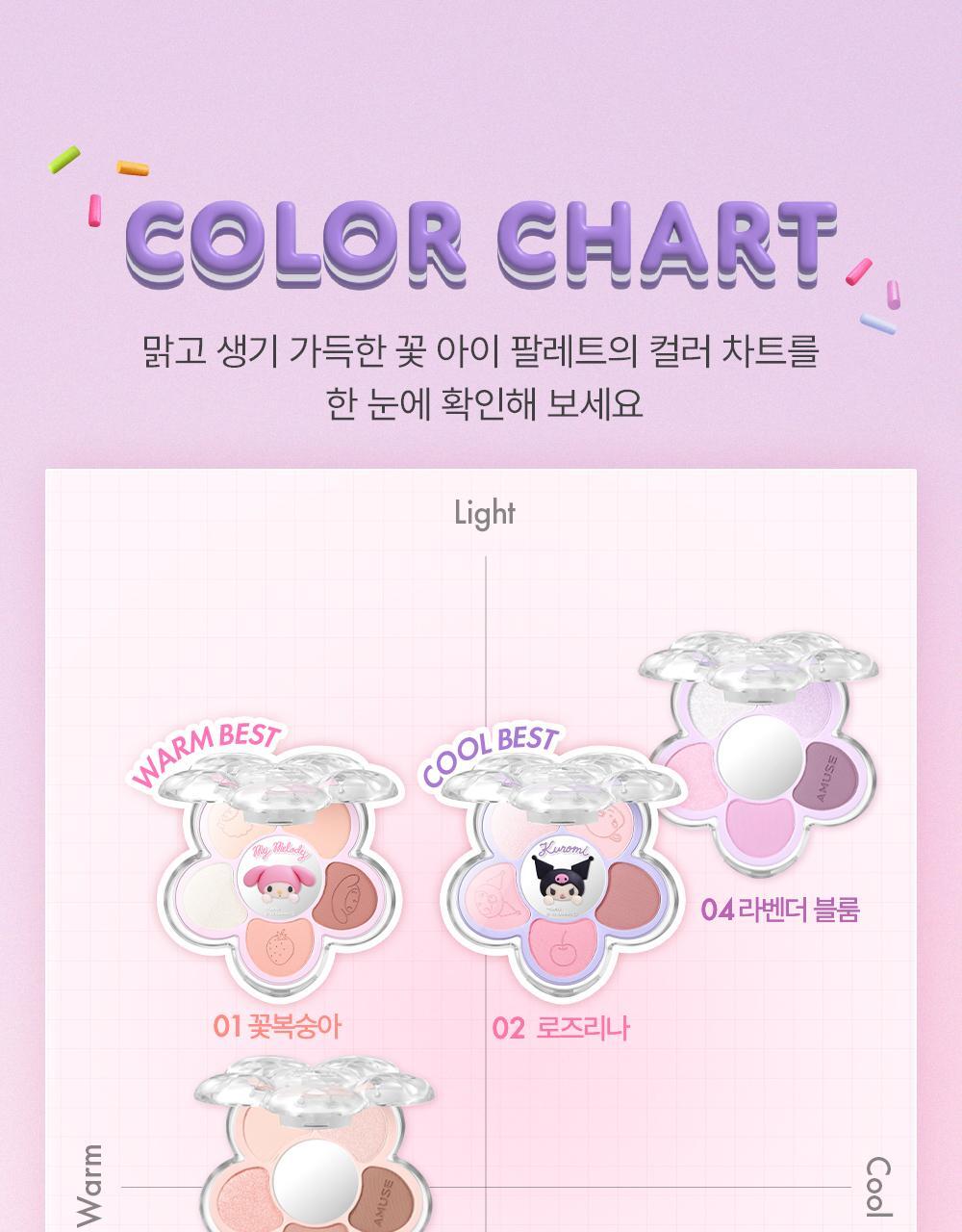 AMUSE Flora Eye Palette (My Melody & Kuromi Special Edition)