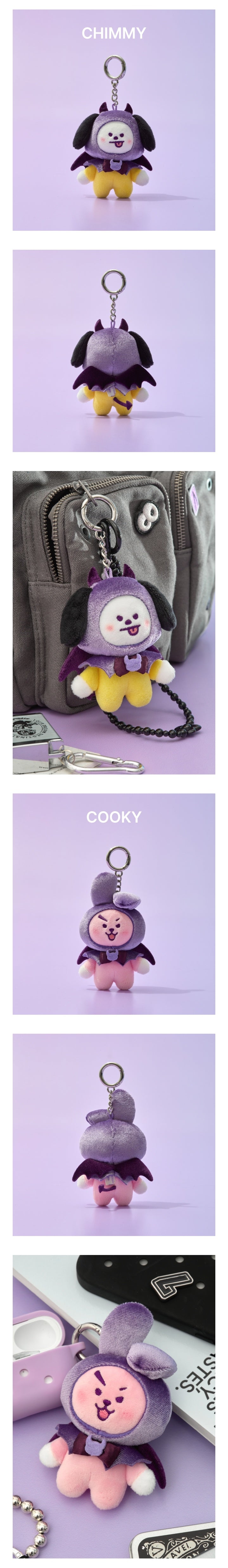 BT21 Angel & Villain Villain Plush Keyring