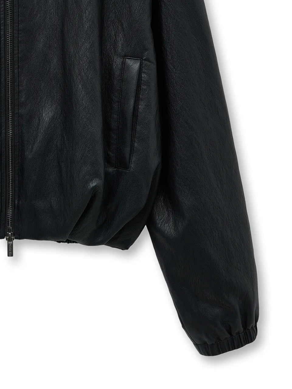 Matin Kim - Faux Leather Hoody Crop Jumper (aespa NINGNING Wear)