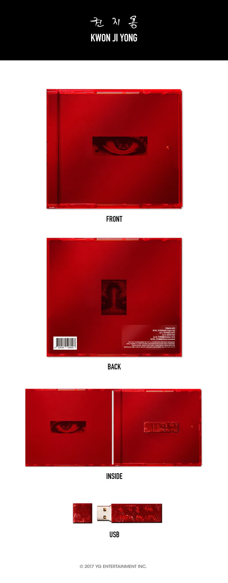 G-DRAGON – KWON JI YONG (2nd Mini Album) USB Album