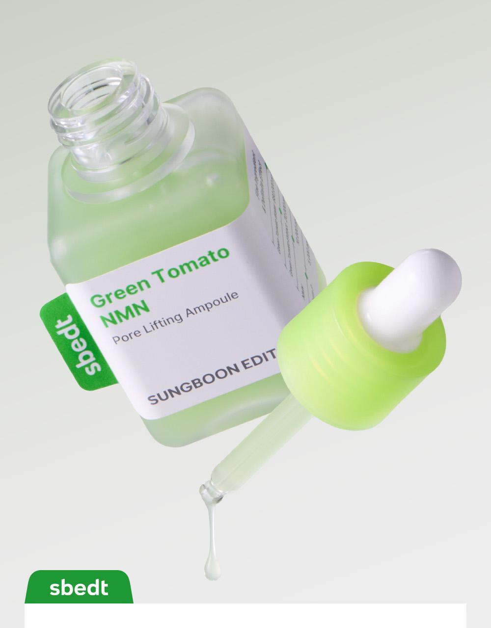 SUNGBOON EDITOR Green Tomato NMN Pore Lifting Ampoule 40ml (1+1)