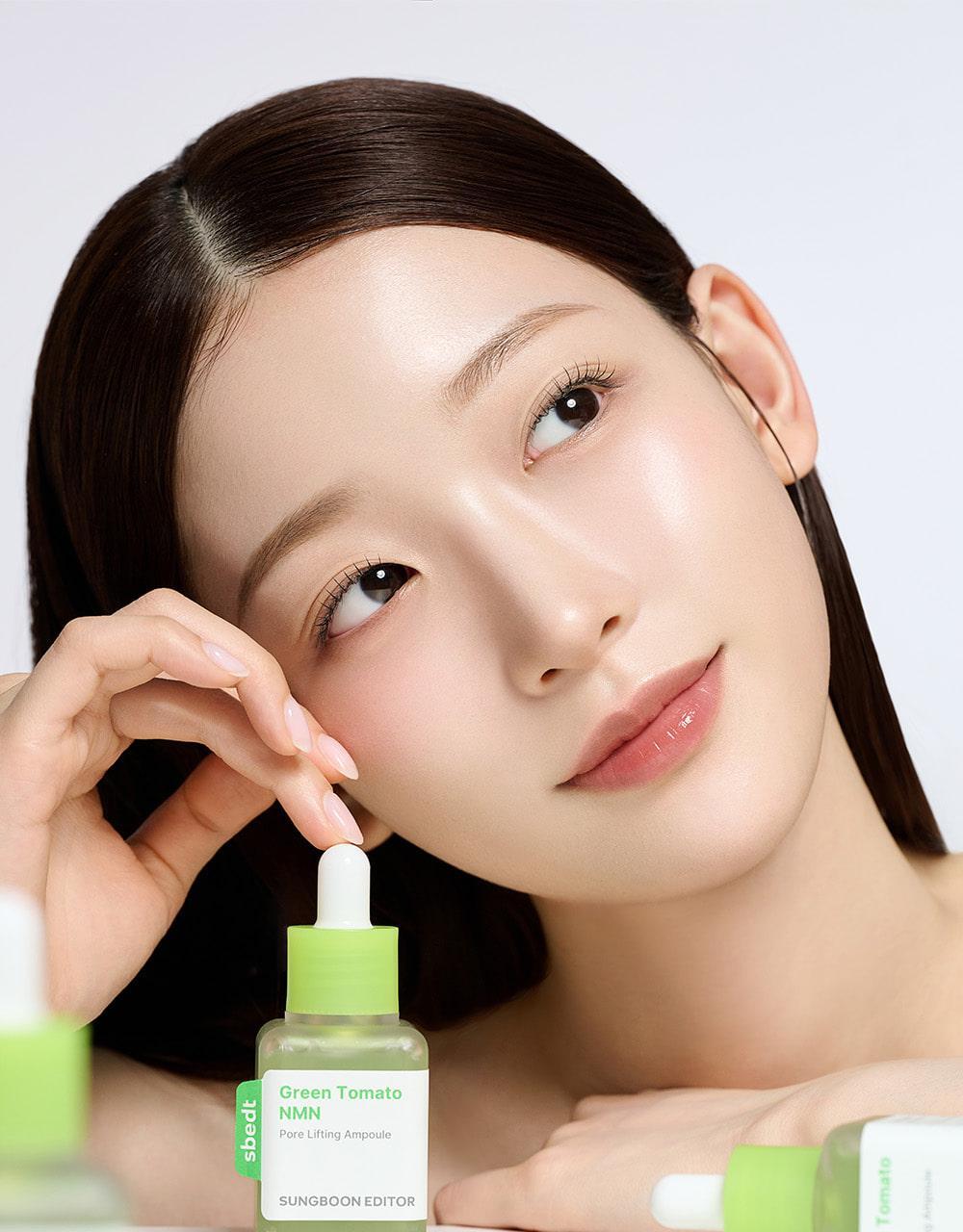 SUNGBOON EDITOR Green Tomato NMN Pore Lifting Ampoule 40ml (1+1)