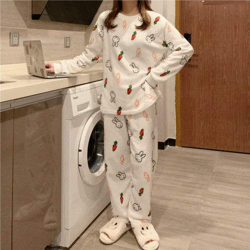 MIFFY Carrot Miffy Bunny Microfiber Pajama Lounge Set