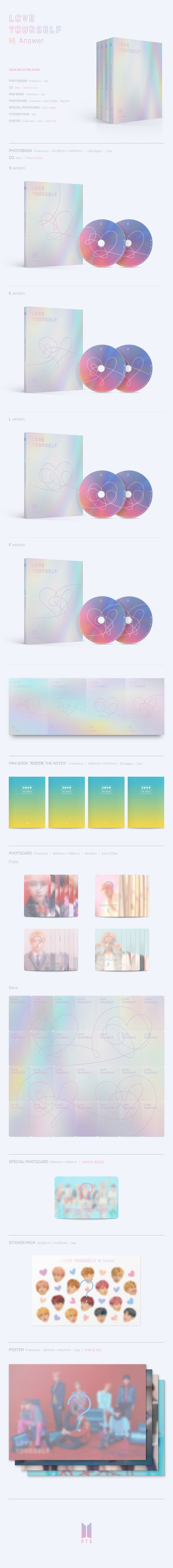 BTS - LOVE YOURSELF 'Answer' (Repackage Album)