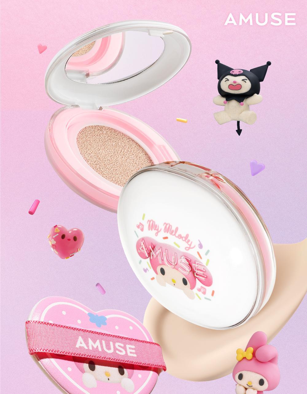 AMUSE Ceramic Skin Perfector Cushion (+Refill) (My Melody & Kuromi Special Edition)