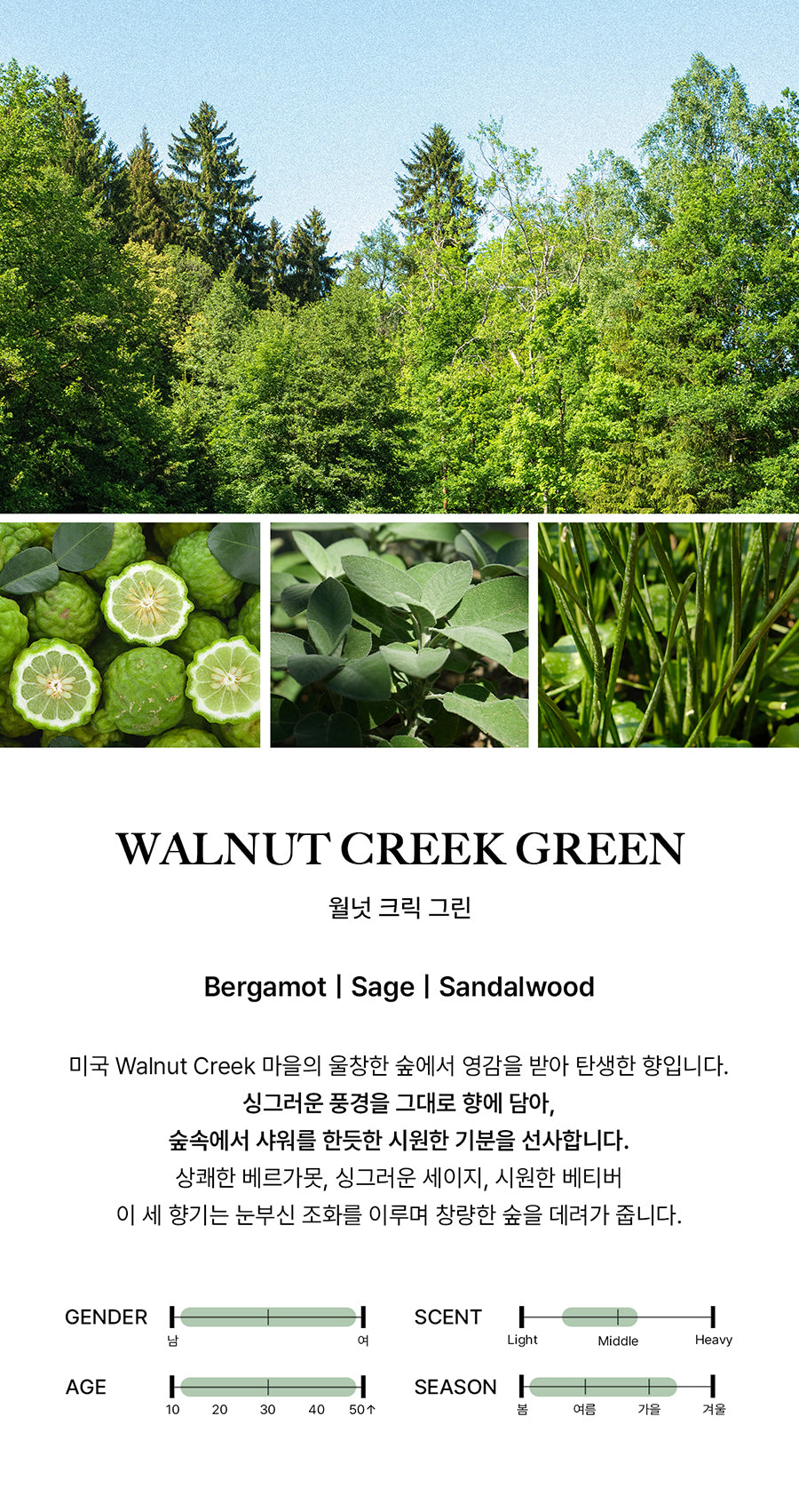 BIBIANG - Walnut Creek Green EDP 50ml (BND TAESAN Pick)