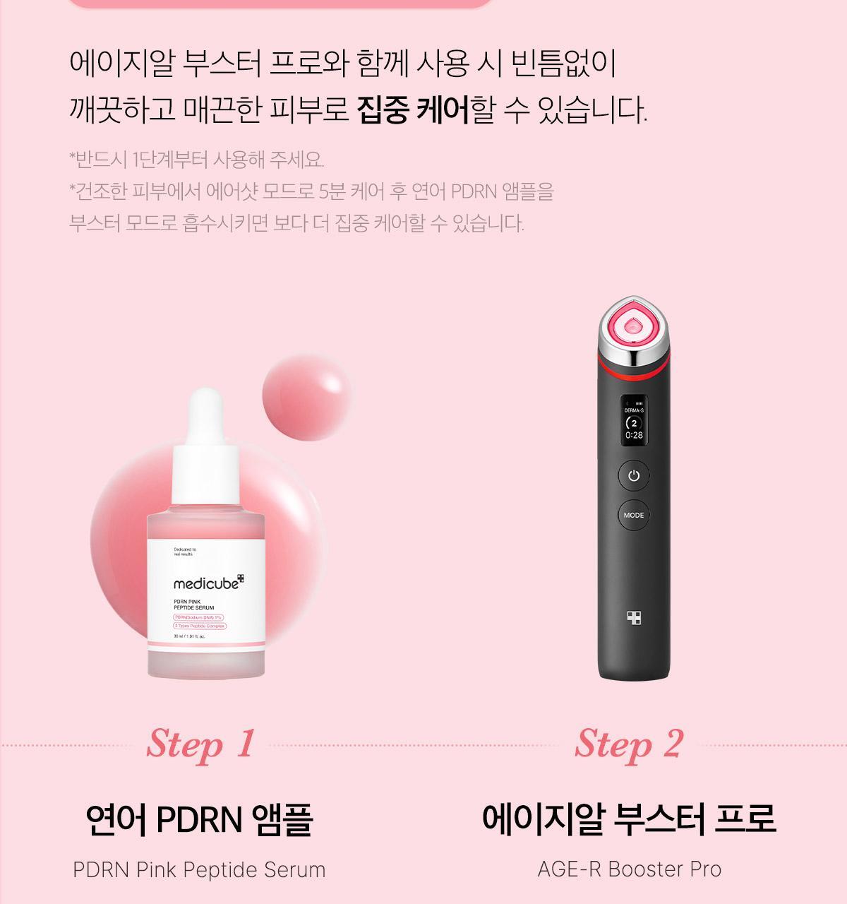 MEDICUBE Pore Pink Peptide Serum 30ml (1+1)