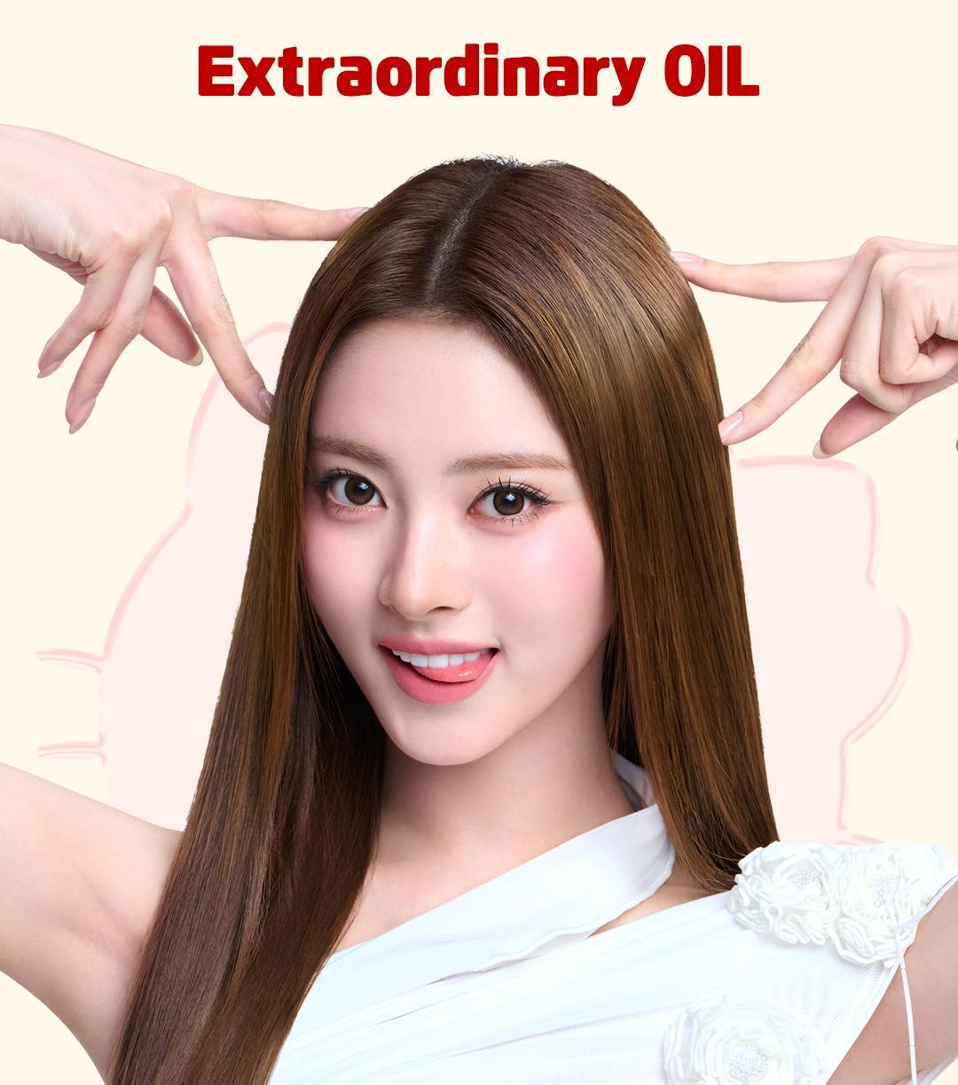 L'Oreal Paris Hair Oil Essence (HELLO KITTY Edition) + Scrunchie & Keyring