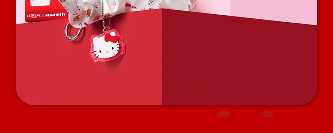 L'Oreal Paris Hair Oil Essence (HELLO KITTY Edition) + Scrunchie & Keyring