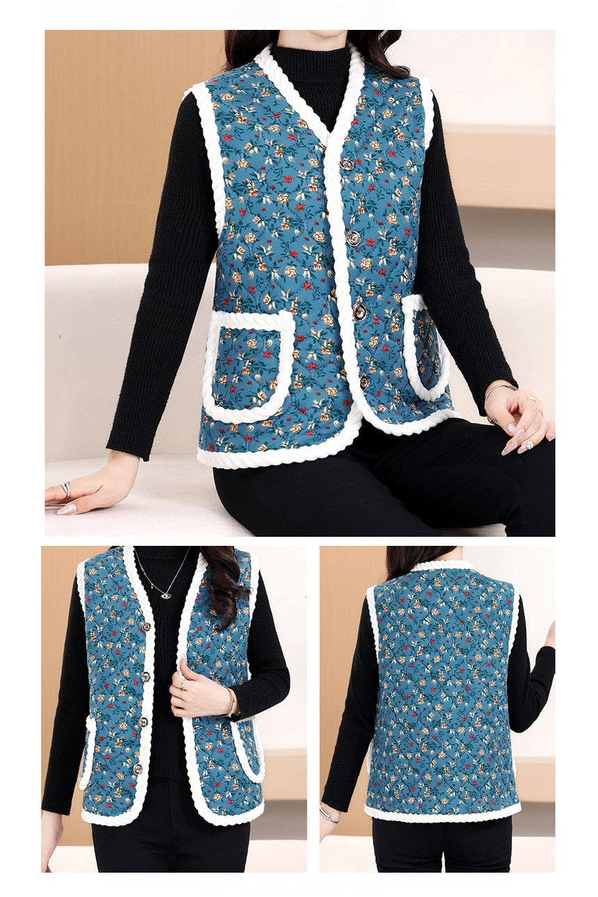 K-Idol Trend - Quilted Vest (Korean Hot Item)