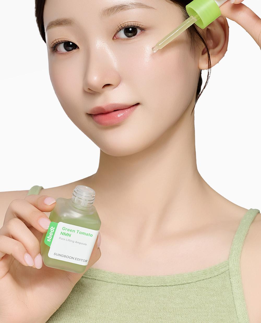 SUNGBOON EDITOR Green Tomato NMN Pore Lifting Ampoule 40ml (1+1)