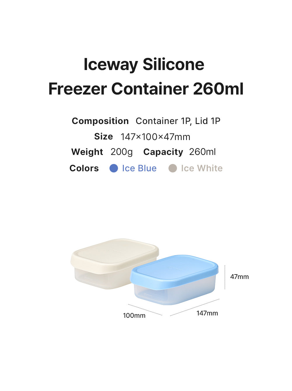 Sillymann - Iceway Silicone Freezer Container (4pcs Set)