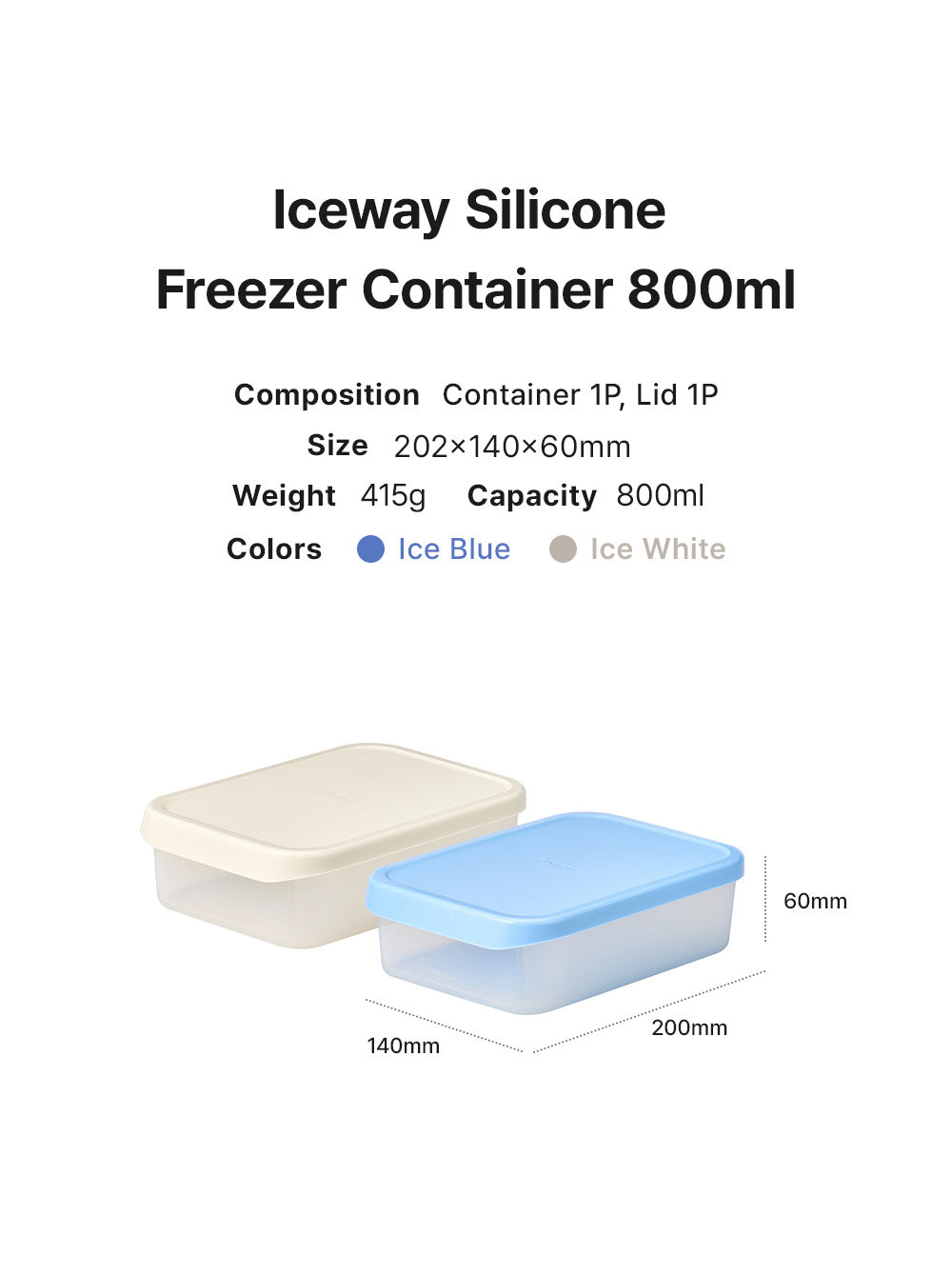 Sillymann - Iceway Silicone Freezer Container (4pcs Set)