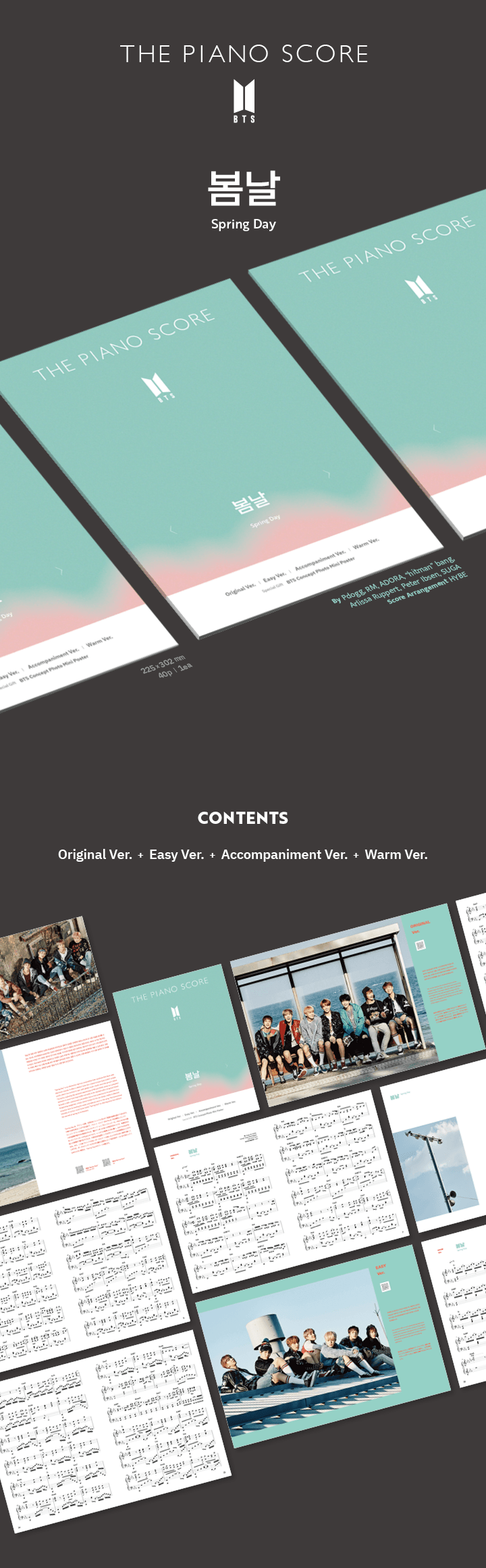 BTS - The Piano Score: Spring Day