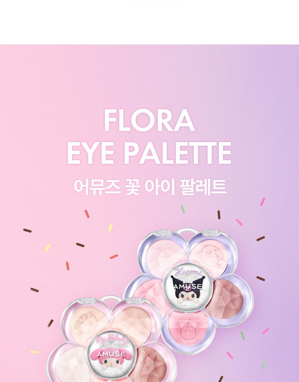 AMUSE Flora Eye Palette (My Melody & Kuromi Special Edition)