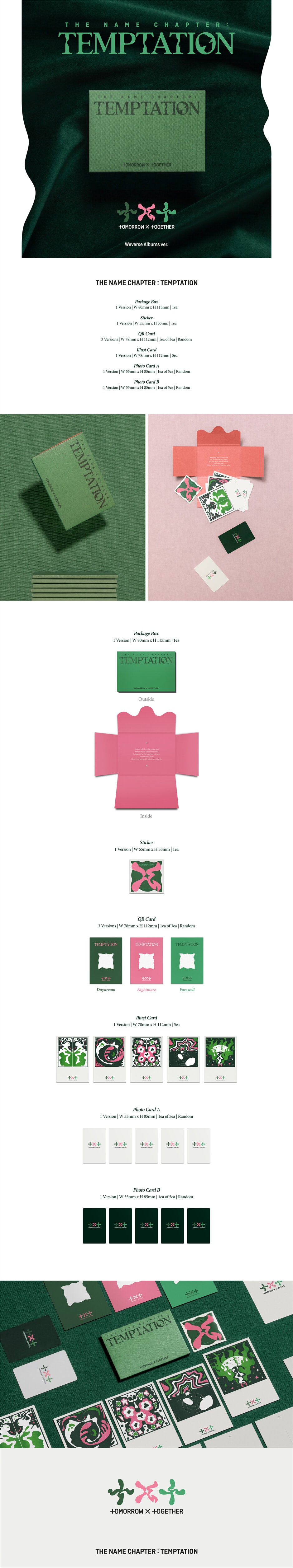 TXT - THE NAME CHAPTER : TEMPTATION (5th Mini Album) Weverse Albums Ver.