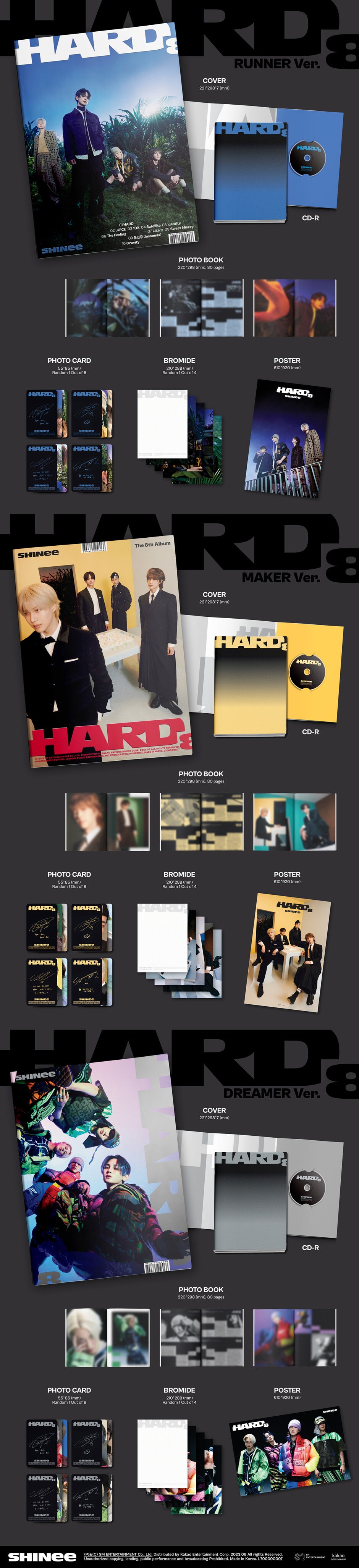 SHINee – HARD (8th Album) Photo Book Ver. Random Ver.