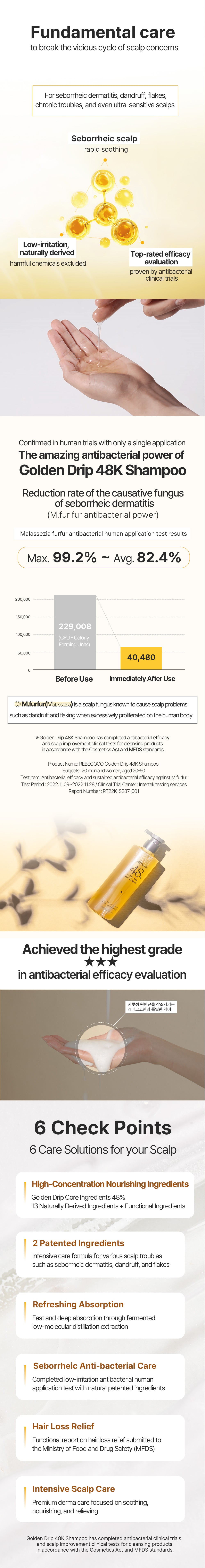 REBECOCO - Golden Drip 48K Shampoo 255ml
