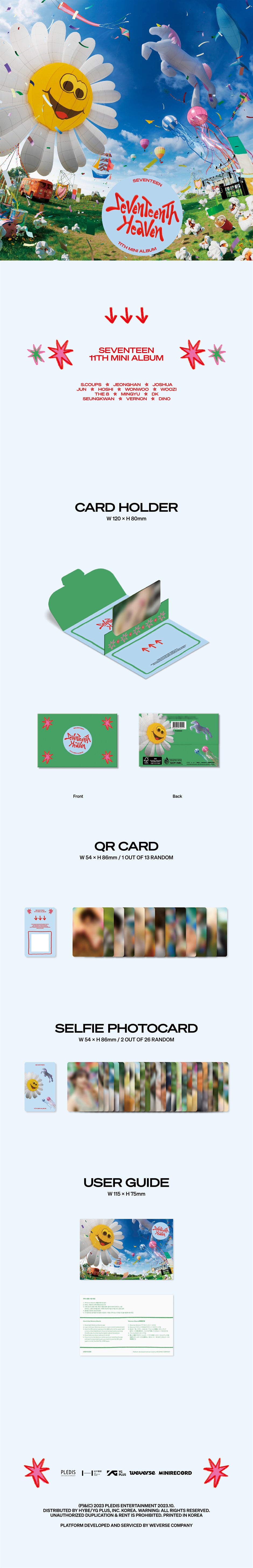 SEVENTEEN - SEVENTEENTH HEAVEN (11th Mini Album) Weverse Albums Ver.