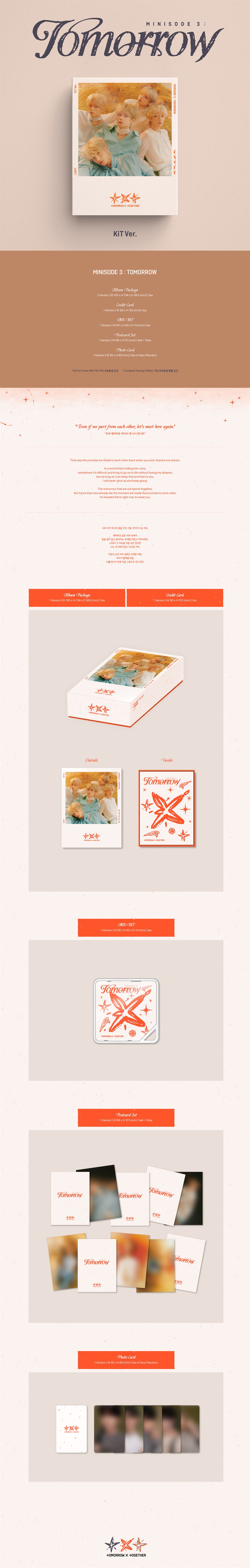 TXT - minisode 3: TOMORROW (6th Mini Album) KiT Ver.