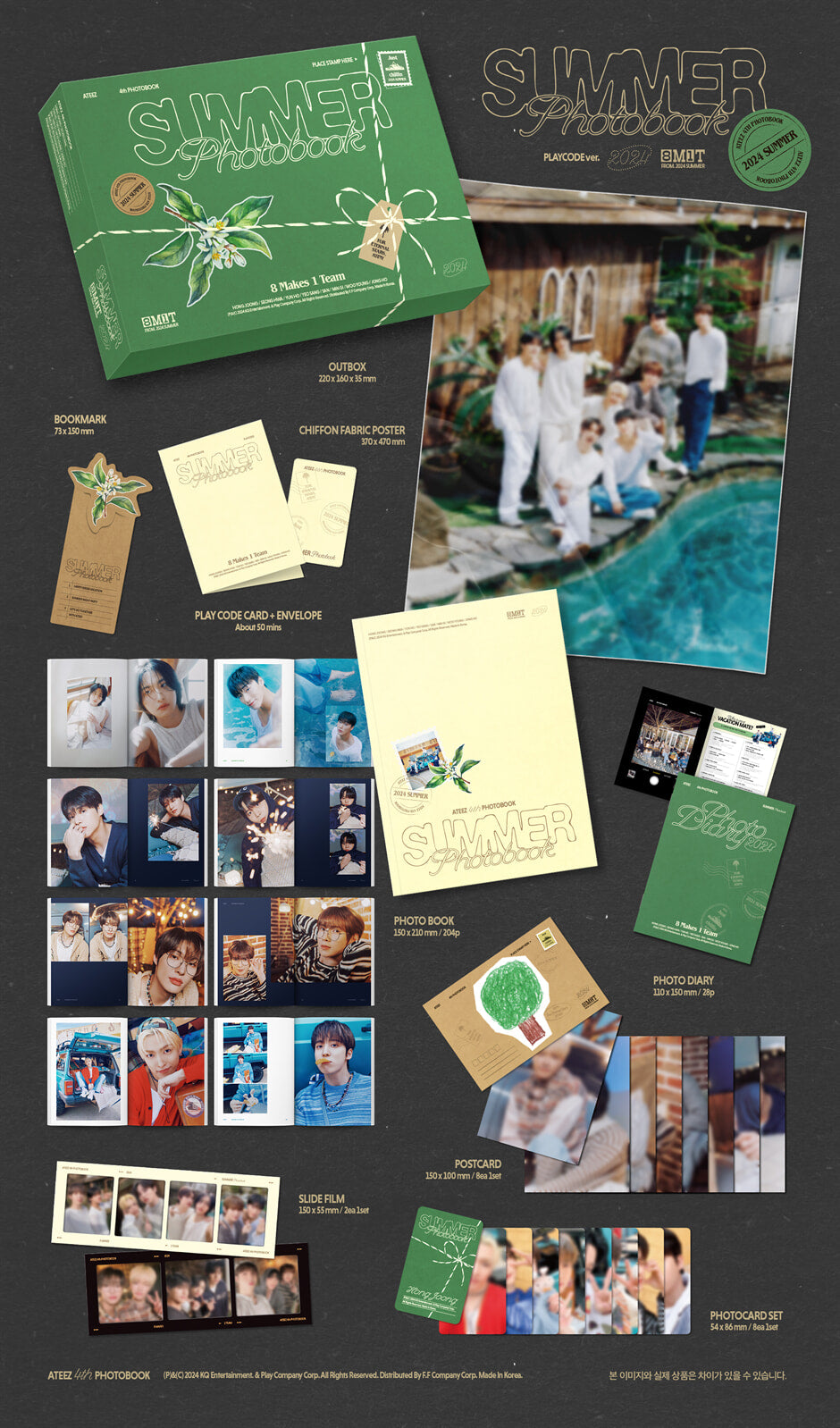 ATEEZ - 2024 SUMMER PHOTOBOOK (PLAYCODE)