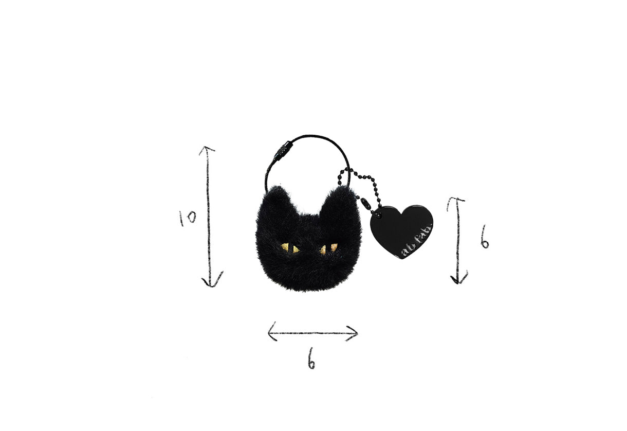 AB FAB Black Cat Keychain (BTS SUGA's Pick)