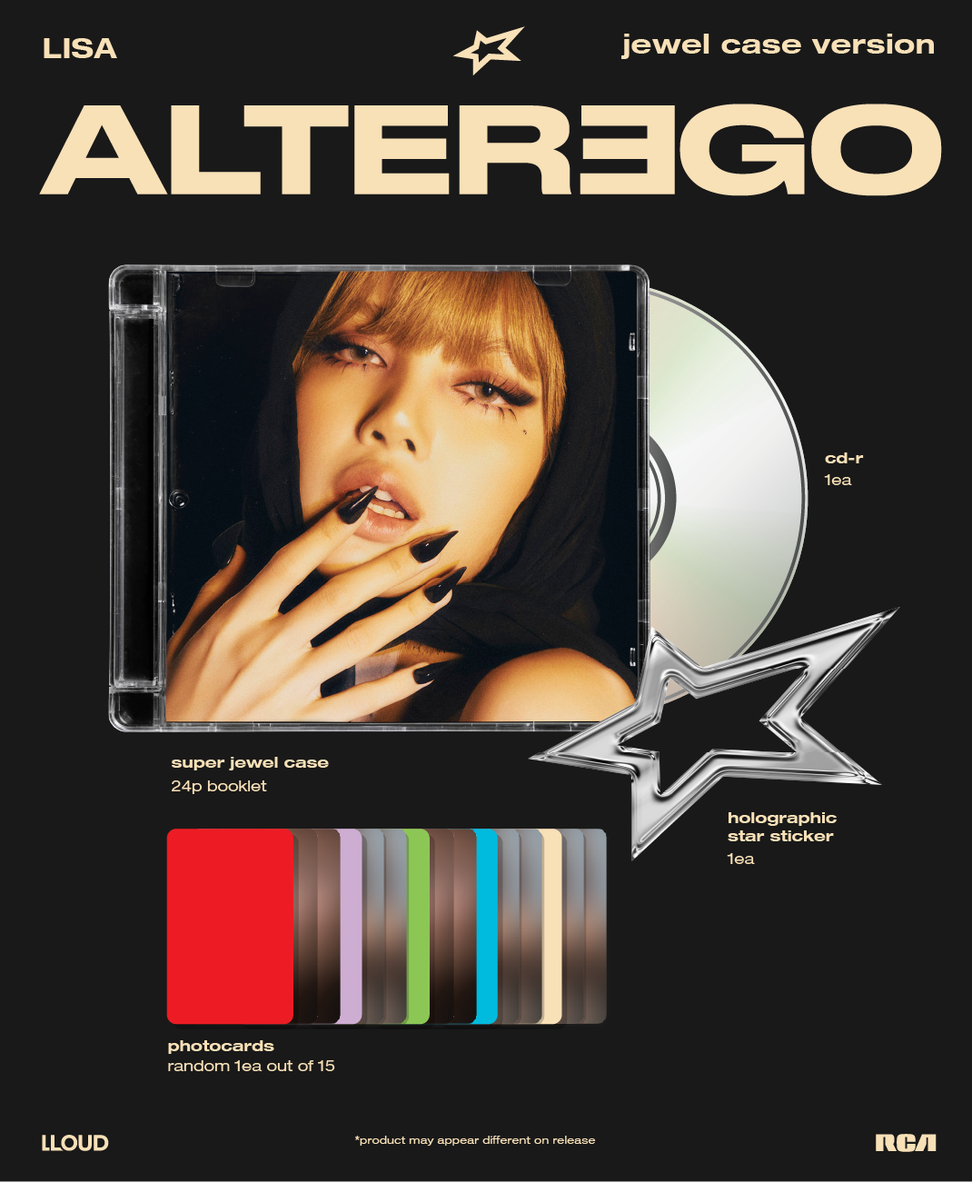 LISA - ALTER EGO (1st Album) Jewel Case Ver.