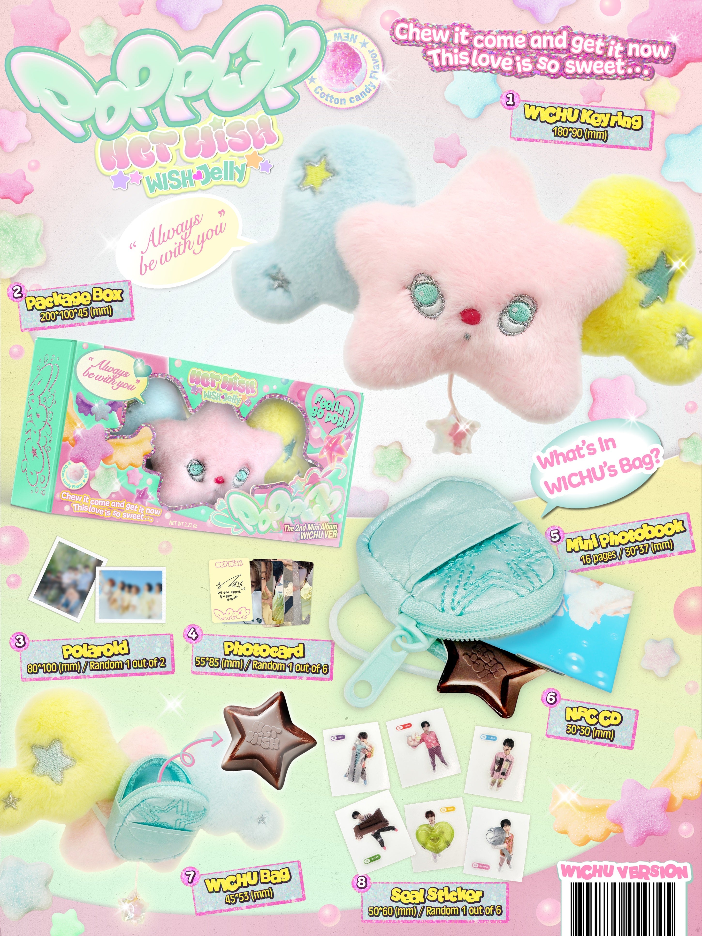 NCT WISH - poppop (2nd Mini Album) WICHU Ver. (Smart Album)