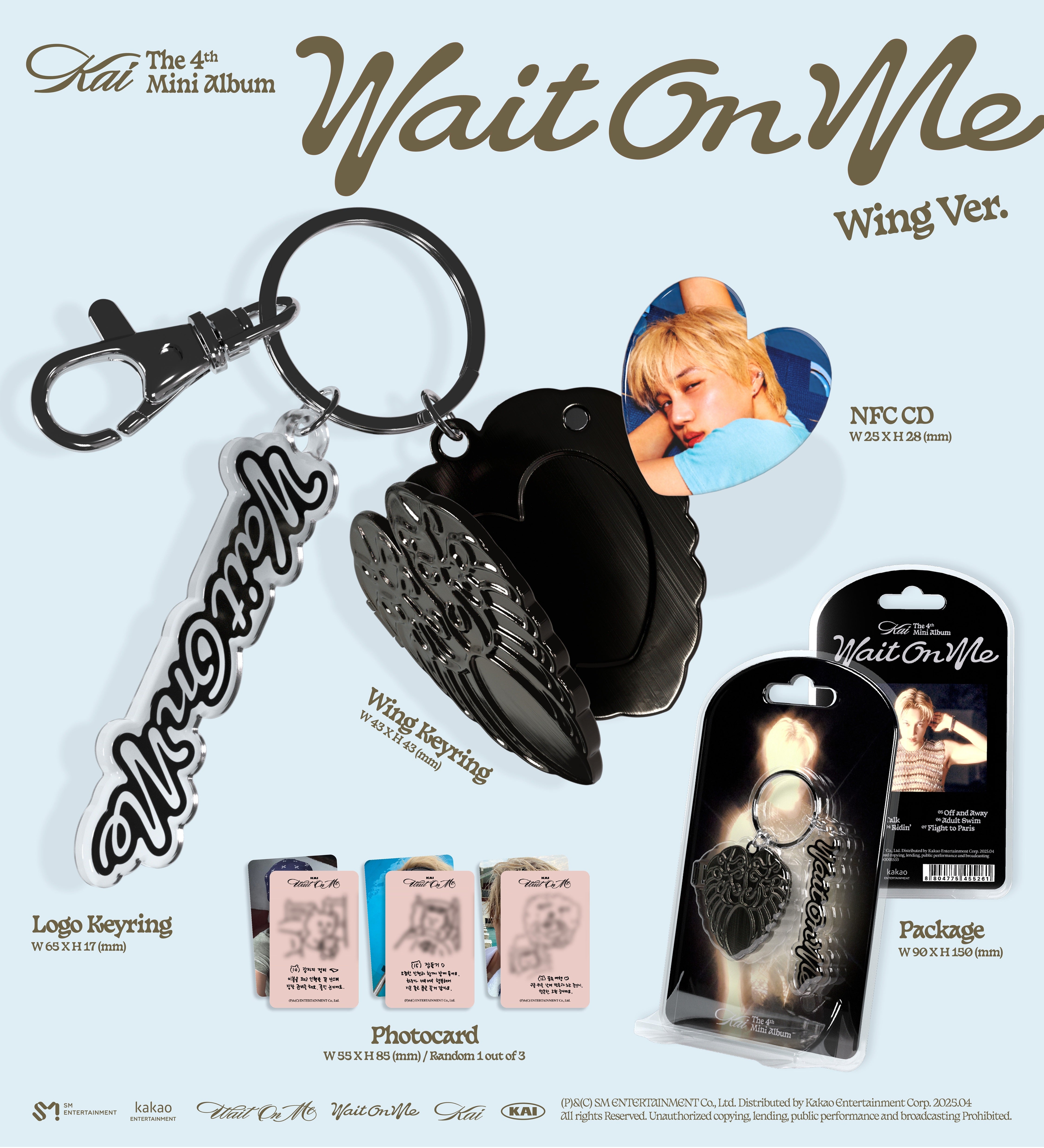 KAI - Wait On Me (4th Mini Album) Wing Ver. Smart Album