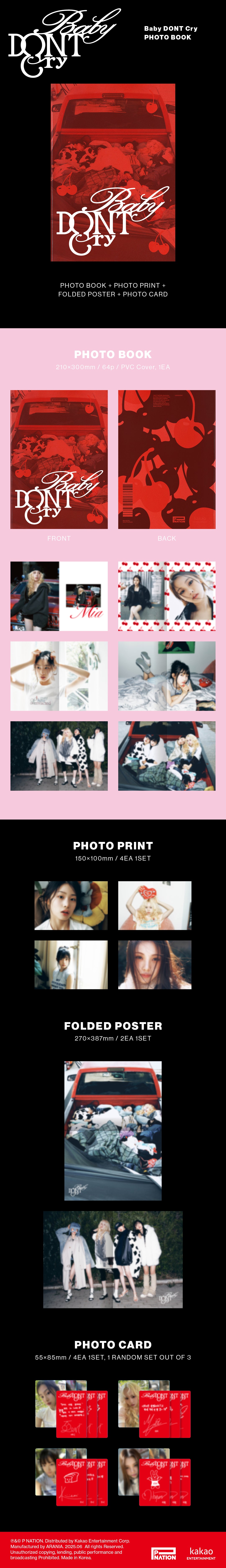 Baby DONT Cry - F Girl (Debut Single) Photobook Ver.