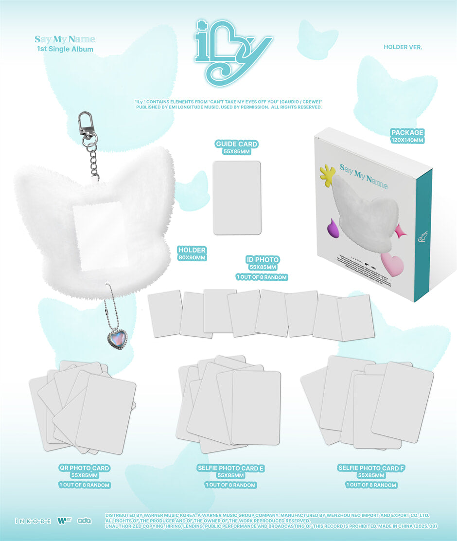 SAY MY NAME - iLy (1st Single Album) HOLDER Ver.