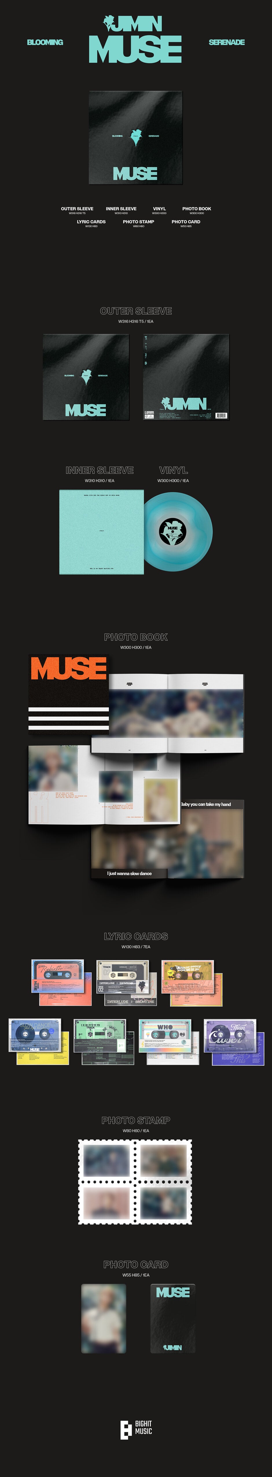 JIMIN - MUSE (2nd Album) Color LP