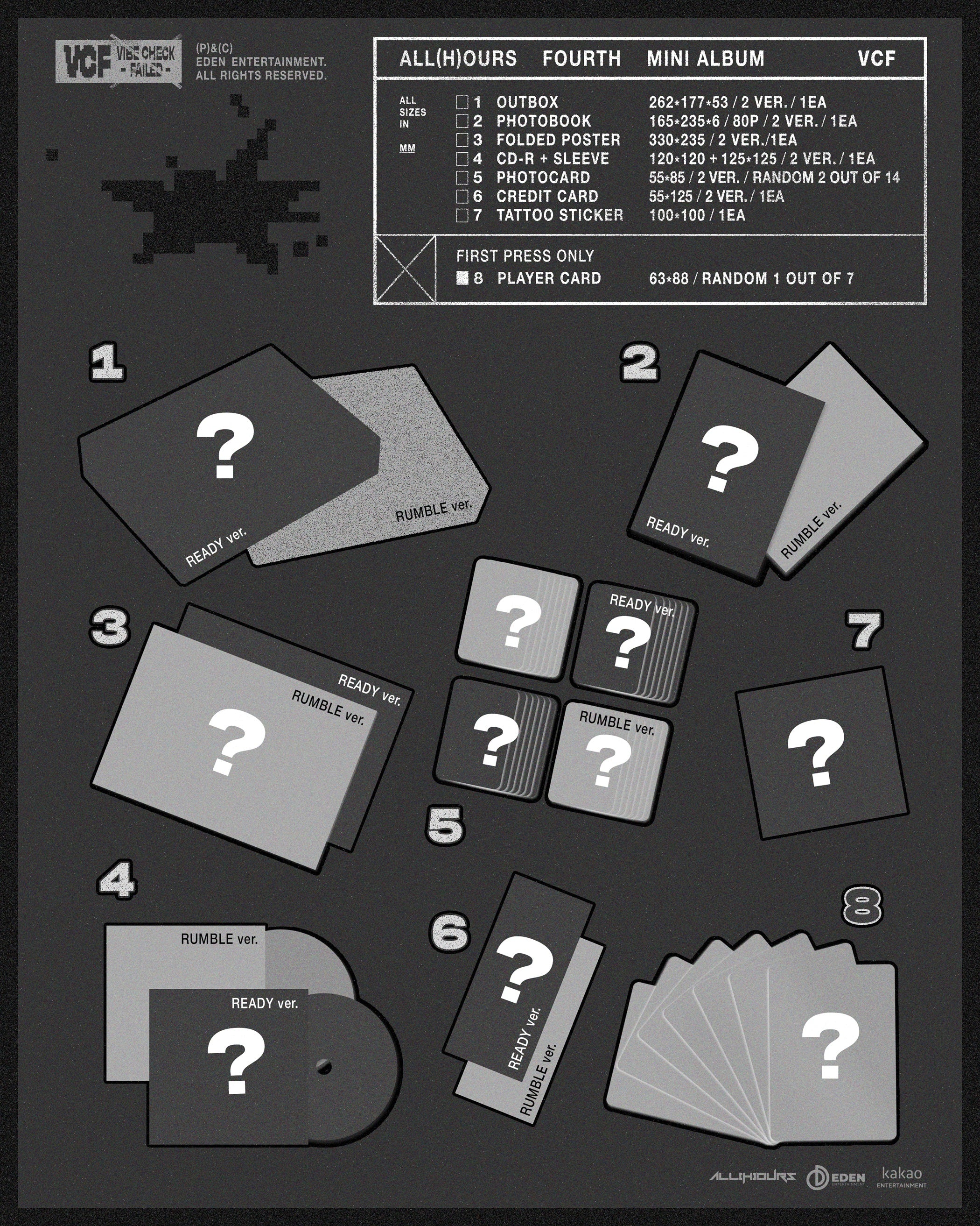 ALL(H)OURS - VCF (4th Mini Album)