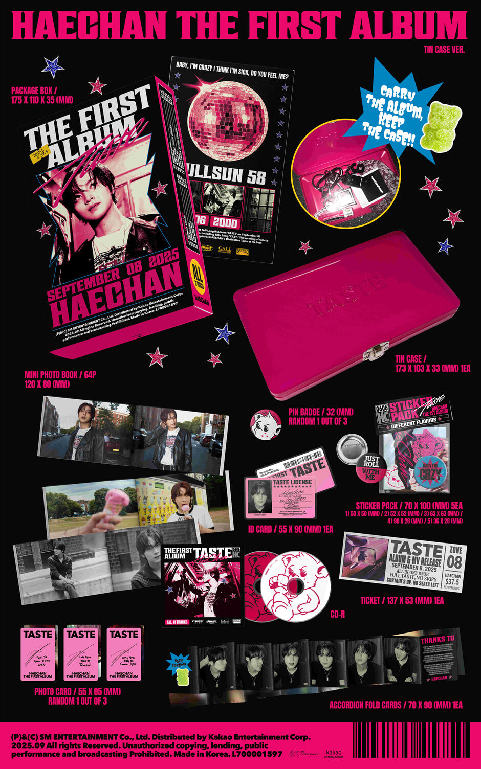 HAECHAN - TASTE (1st Album) Tin Case Ver.