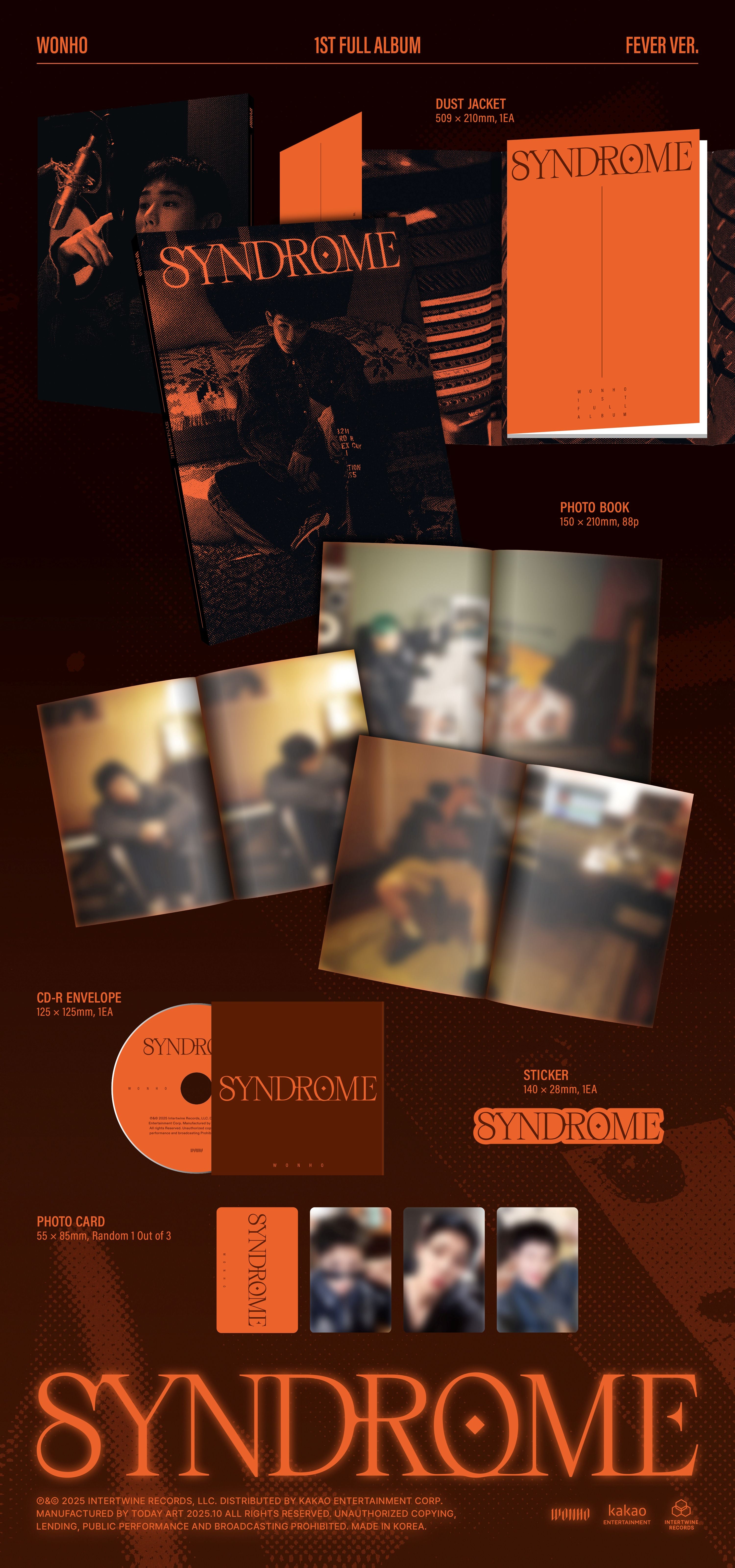 WONHO - SYNDROME (1st Full Album)
