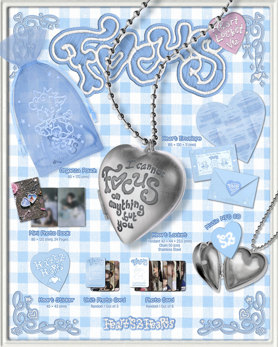 Hearts2Hearts - FOCUS (1st Mini Album) Heart Locket Ver.