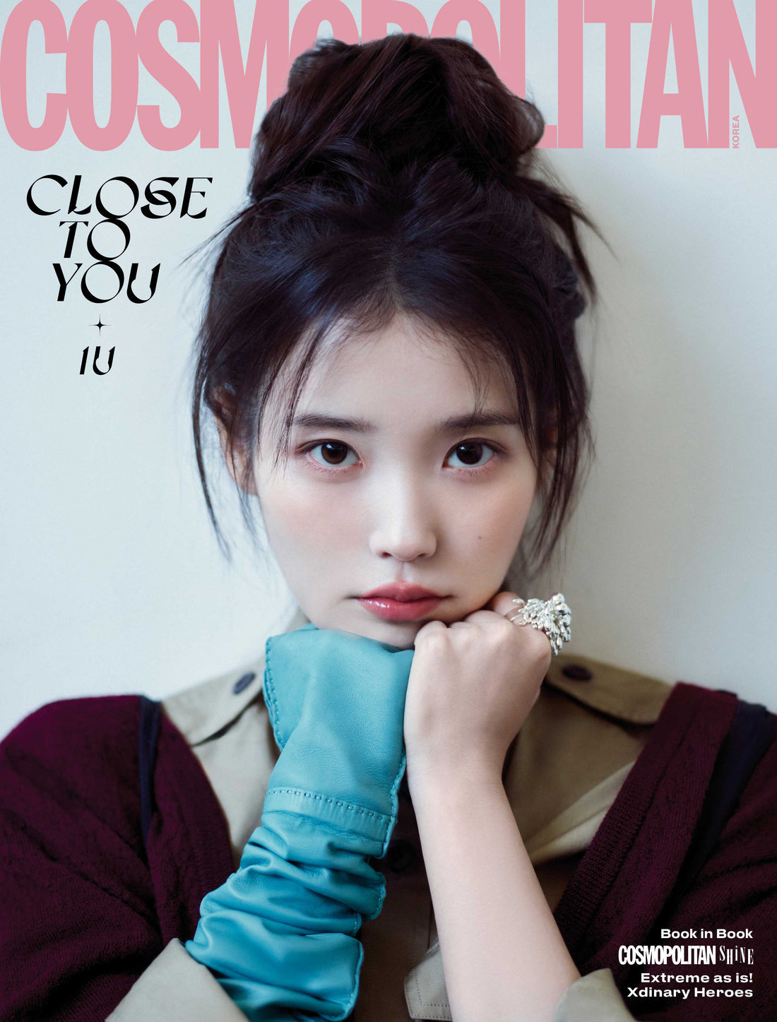 Cosmopolitan Korea Magazine May 2026 (Cover: IU & Lee Yeon) + Xdinary Heroes Postcard - B (IU)