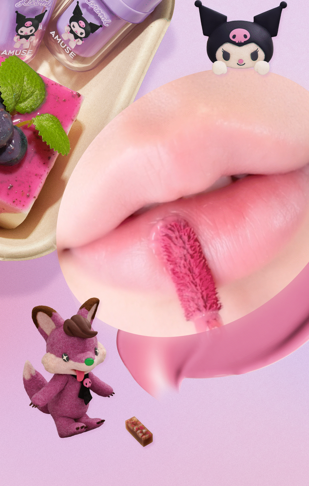 AMUSE Bebe Tint (My Melody & Kuromi Special Edition)