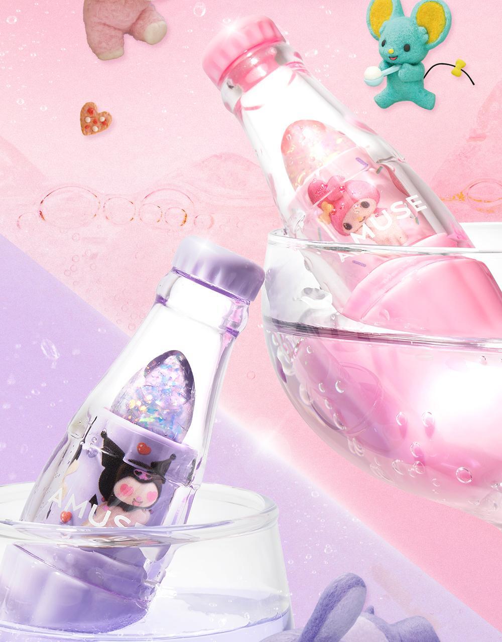 AMUSE Sparkle Soda Lip Balm (My Melody & Kuromi Special Edition)