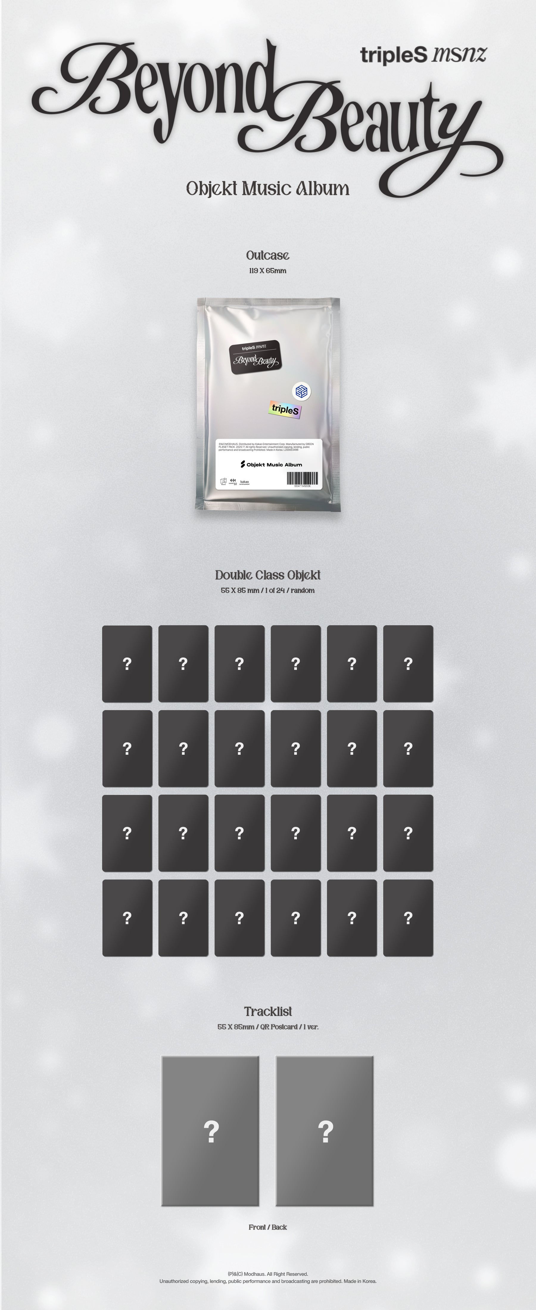 tripleS - Beyond Beauty (msnz 1st Mini Album) (Objekt Music Album Ver.)