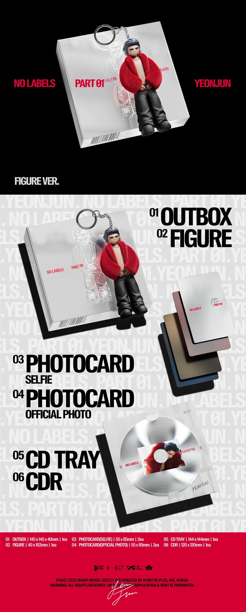 YEONJUN – 1st Mini Album NO LABELS: PART 01 (Figure Ver.)