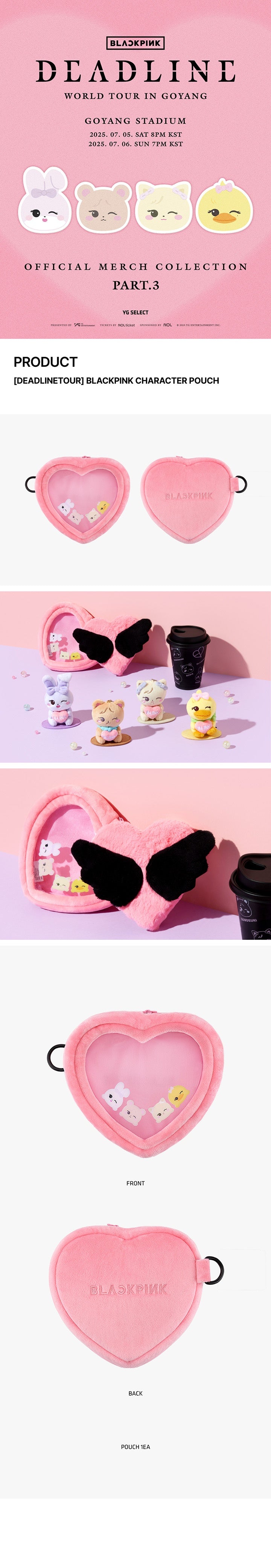 BLACKPINK - DEADLINE TOUR Character Pouch