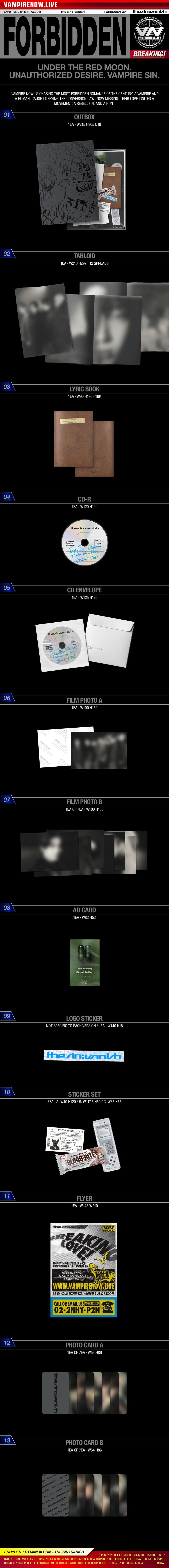 ENHYPEN - 7th Mini Album *THE SIN : VANISH*