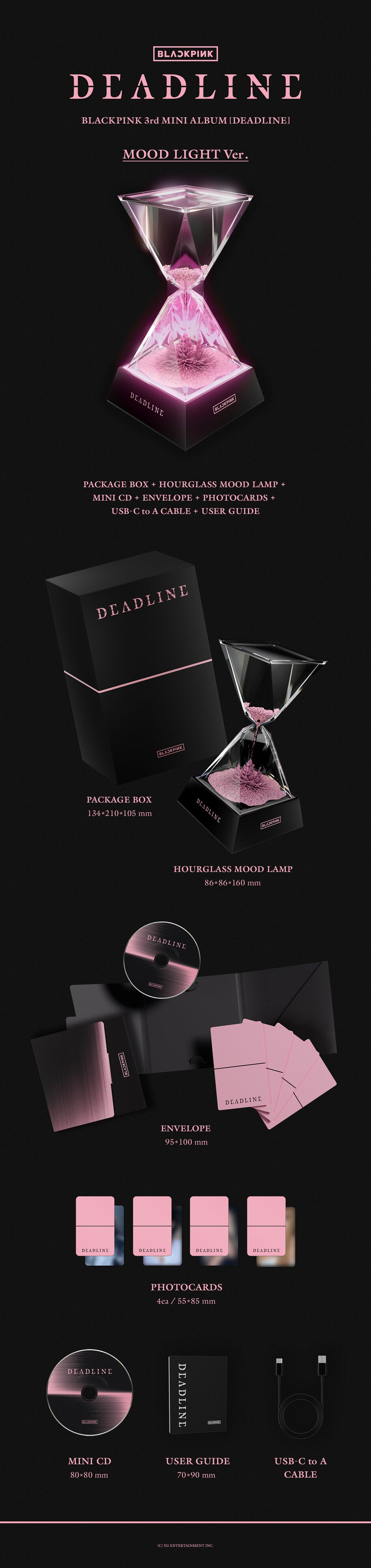 BLACKPINK - 3rd Mini Album *DEADLINE* (MOOD LIGHT Ver.)