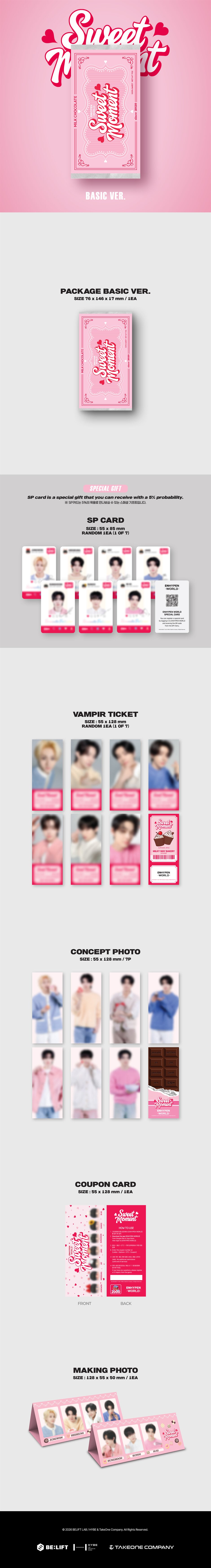 ENHYPEN - World Coupon Card Collection (Sweet Moment) BASIC Ver.