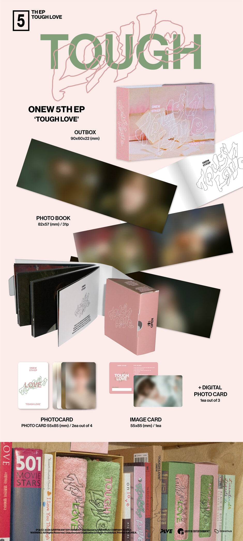 ONEW - TOUGH LOVE (5th Mini Album) POCKET BOOK Ver.