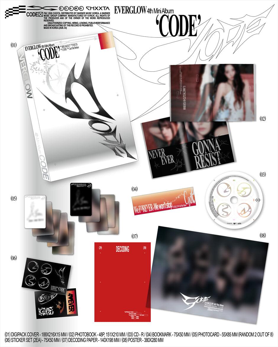 EVERGLOW - CODE (4th Mini Album) (Photobook Version)