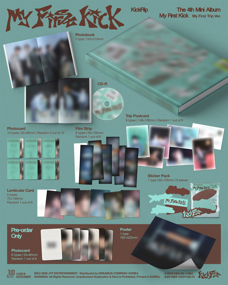 KickFlip - My First Kick (4th Mini Album) My First Trip Ver. (Pre-Order)